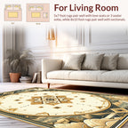 Majestic Golden Dove Geometric Mandala Rug