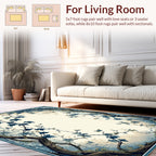 Enchanted Forest Blue Ivy Vines Rug