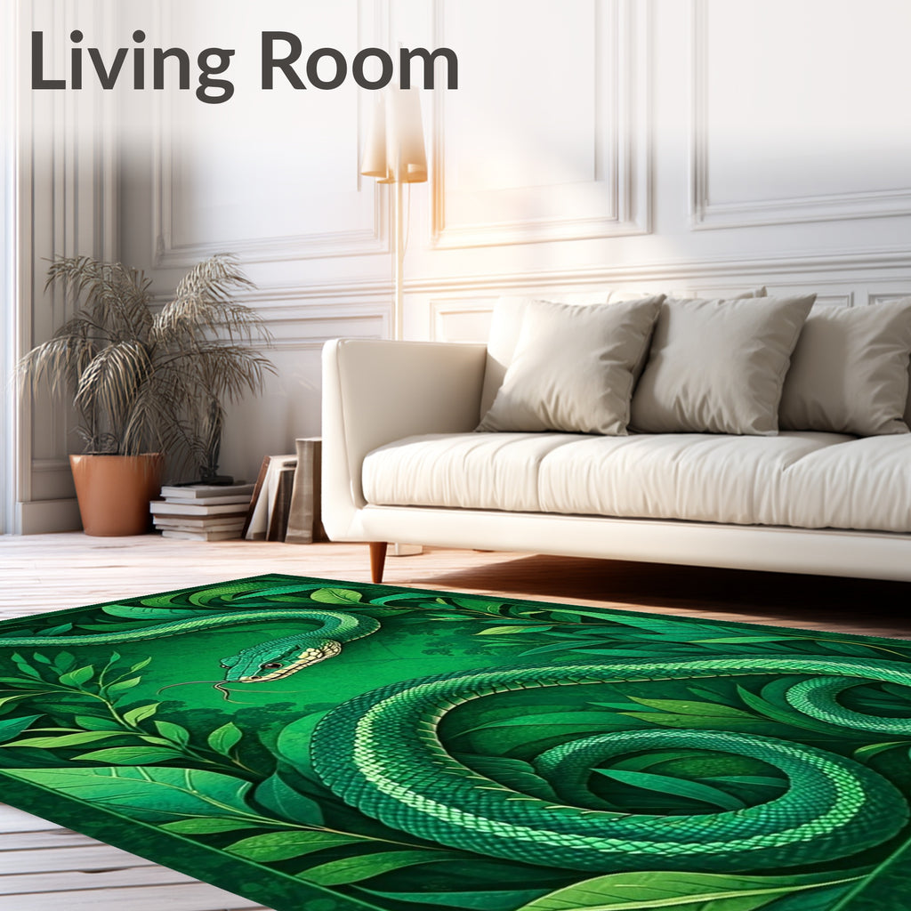 Emerald Serpent Forest Dream Rug