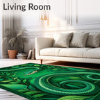 Emerald Serpent Forest Dream Rug