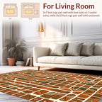 Exotic Tribal Geometric Pattern Rug