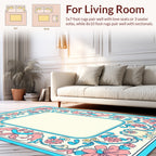 Art Nouveau Floral Swirls Rug