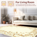 Classical Floral Vine Border Design Rug