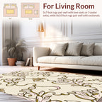 Art Nouveau Floral Swirls Rug