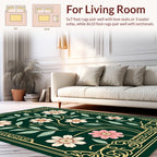Floral Vine With Delicate Petals Art Rug