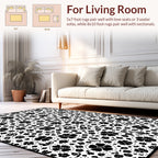 Whimsical Floral Pattern Rug