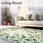Vines And Leaves Detailed Pattern Rug