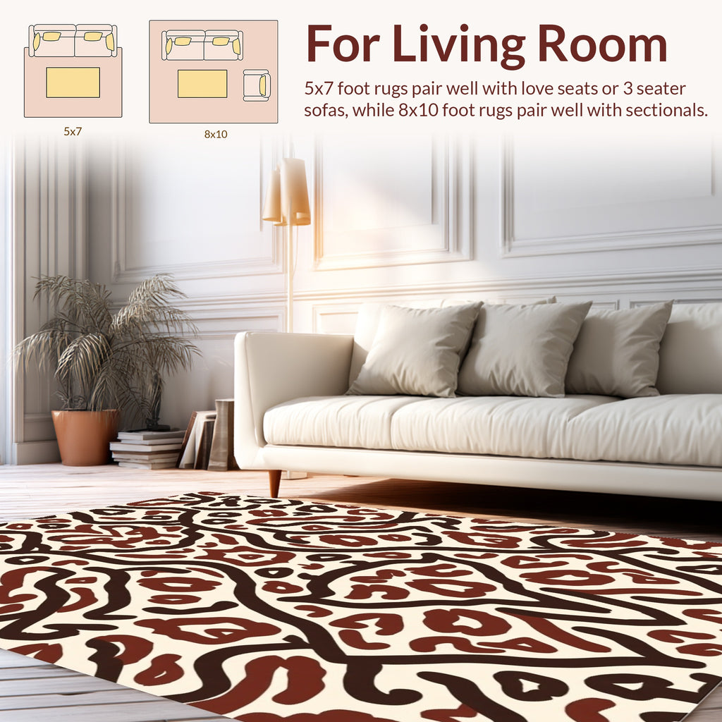Bold Abstract Tribal Design Rug
