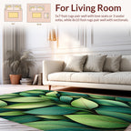 Verdant Leaf Pattern Rug