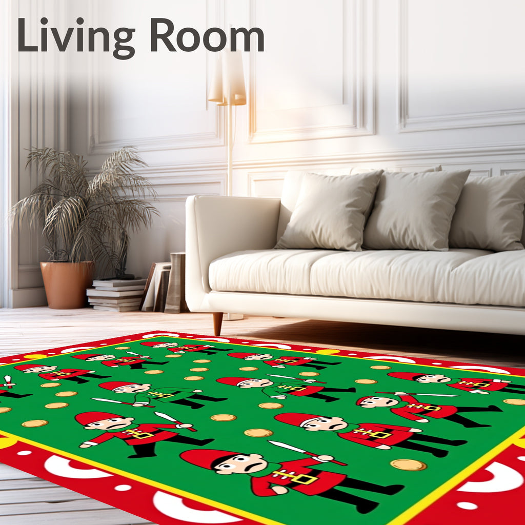 Festive Soldier Collection Garden Rug