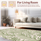 Green Leafy Vine Pattern Rug