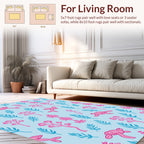 Pink Turtle Coral Pattern Rug