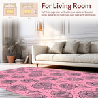 Whimsical Floral Scatter Pattern Rug