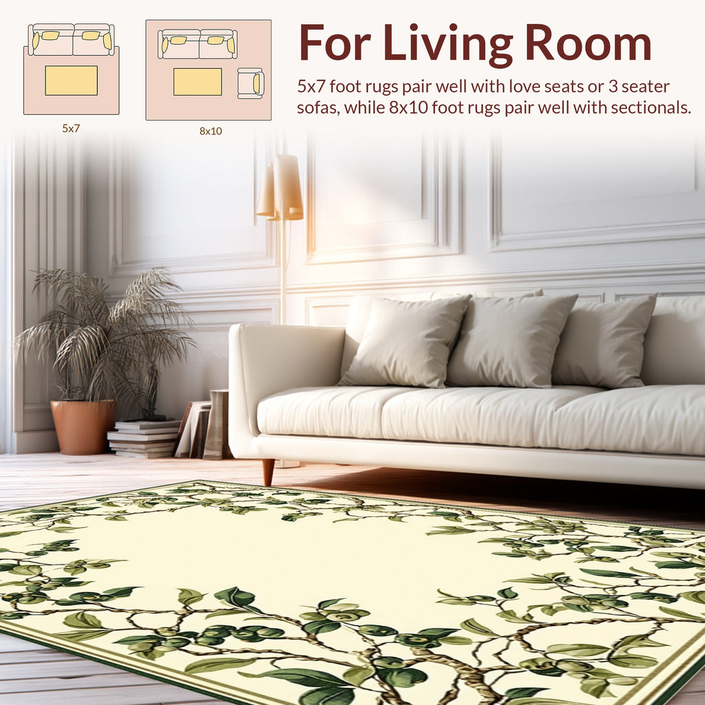 Botanical Vine Border Rug