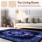 Mystical Celestial Mandala Pattern Rug
