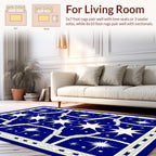Nautical Star Intertwined Rope Design Rug