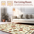 Ornate Floral Vine In Cream Rug