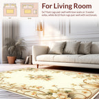 Vintage Floral Garden Vine Pattern Rug