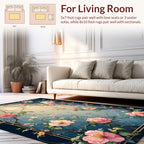 Dreamy Floral Branches Garden Design Rug