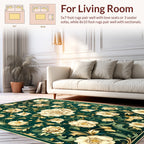 Ornate Floral Garden Pattern Rug