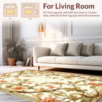 Vintage Floral Vine Swirl Design Rug