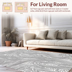 Monochromatic Swirl Pattern Design Rug