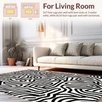 Abstract Maze Pattern Rug