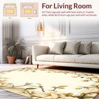 Cream Floral Vine Design Rug