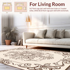 Ornate Floral Scrollwork Design Rug