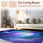 Nebula Swirl Cosmic Galaxy Rug