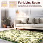 Elegant Floral Vine Pattern Rug