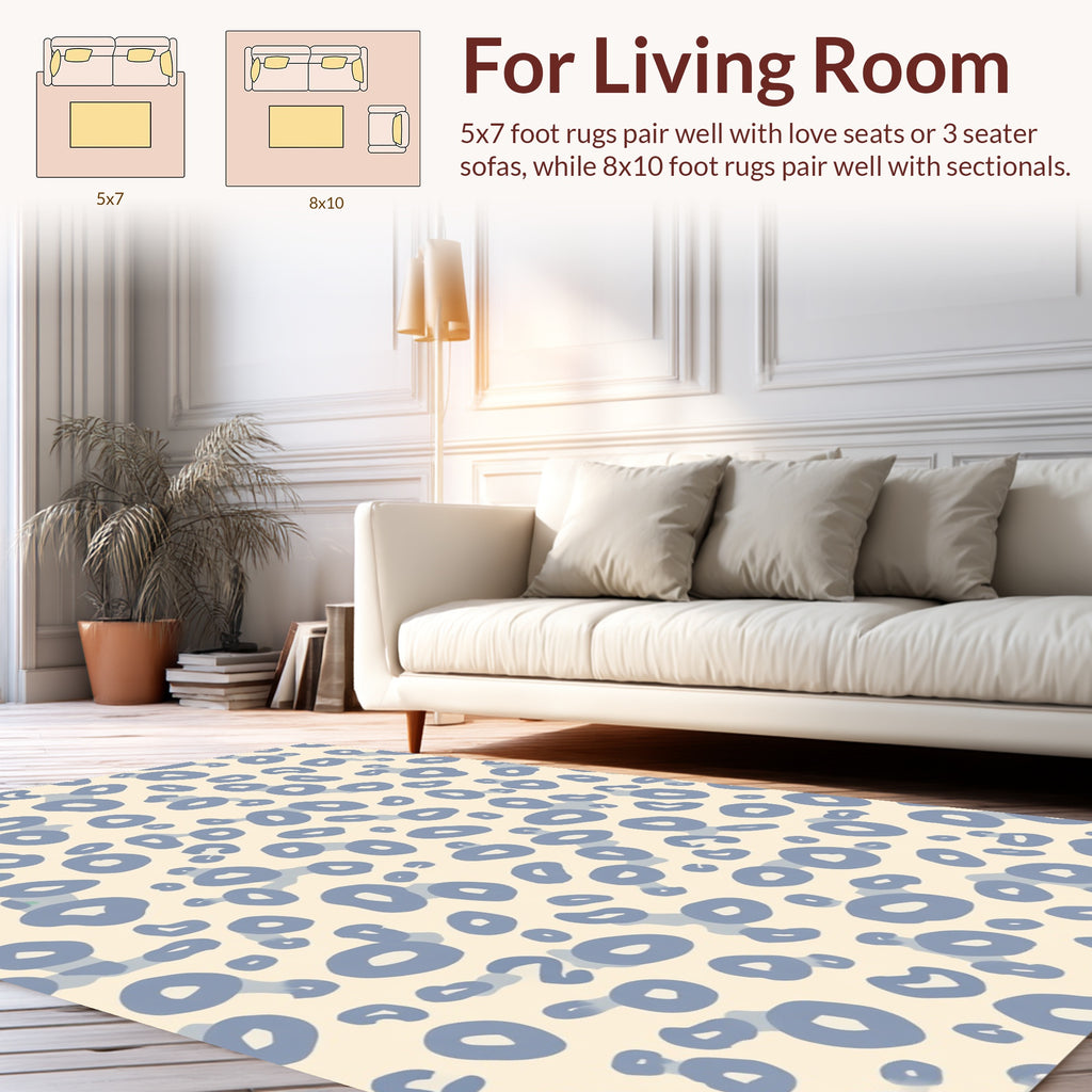 Bl splotch pattern Rug