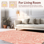 Swirling Organic Fruit Sketch Rug
