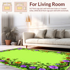 Vibrant Floral Vine Inspired Design Rug