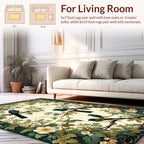 Vintage Birds and Blossoms Nature Rug