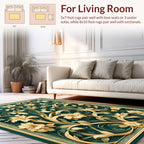Elegant Floral Vine Pattern Rug