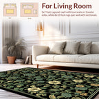 Vintage Floral Vines Pattern Rug