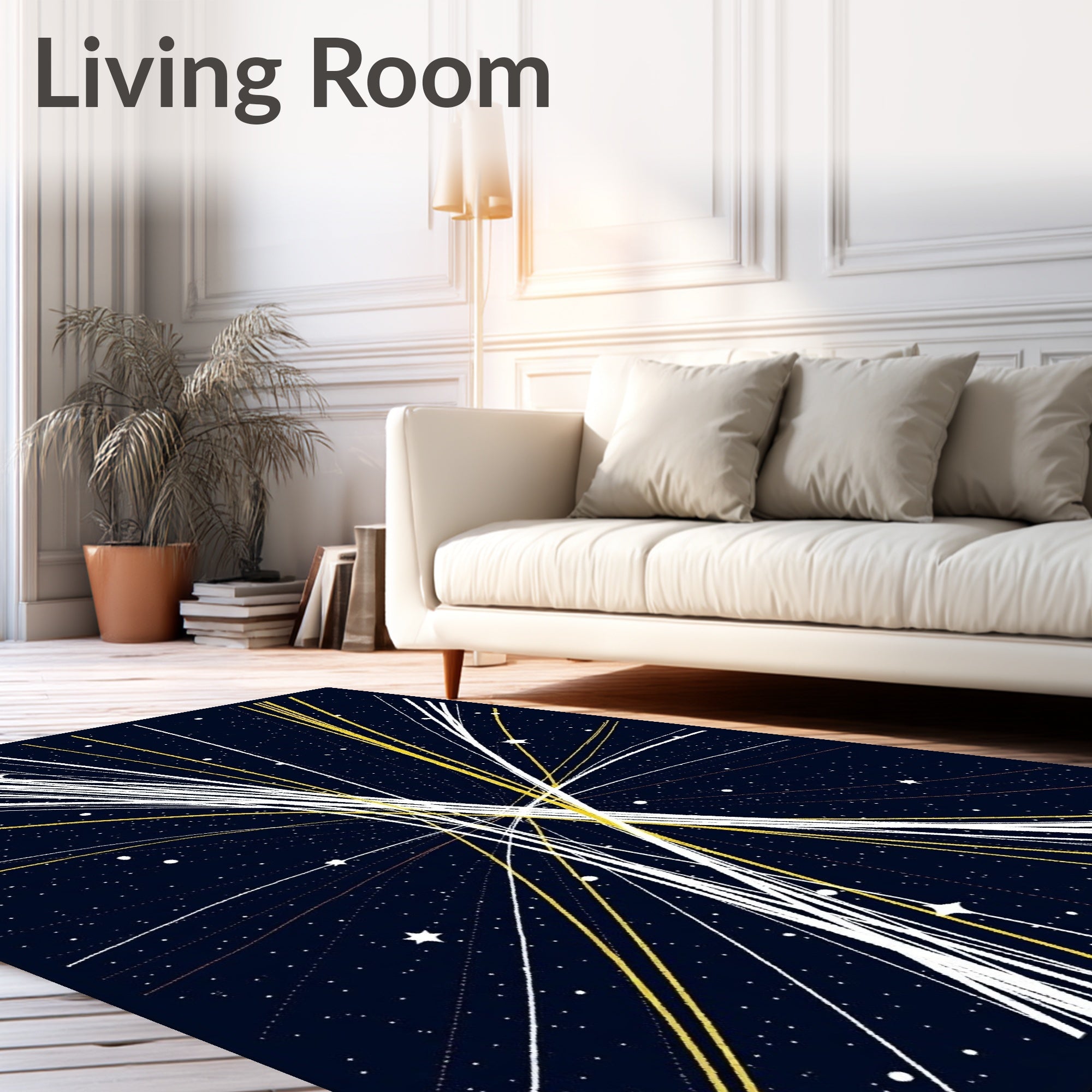 Cosmic Burst Bright Starburst Rug