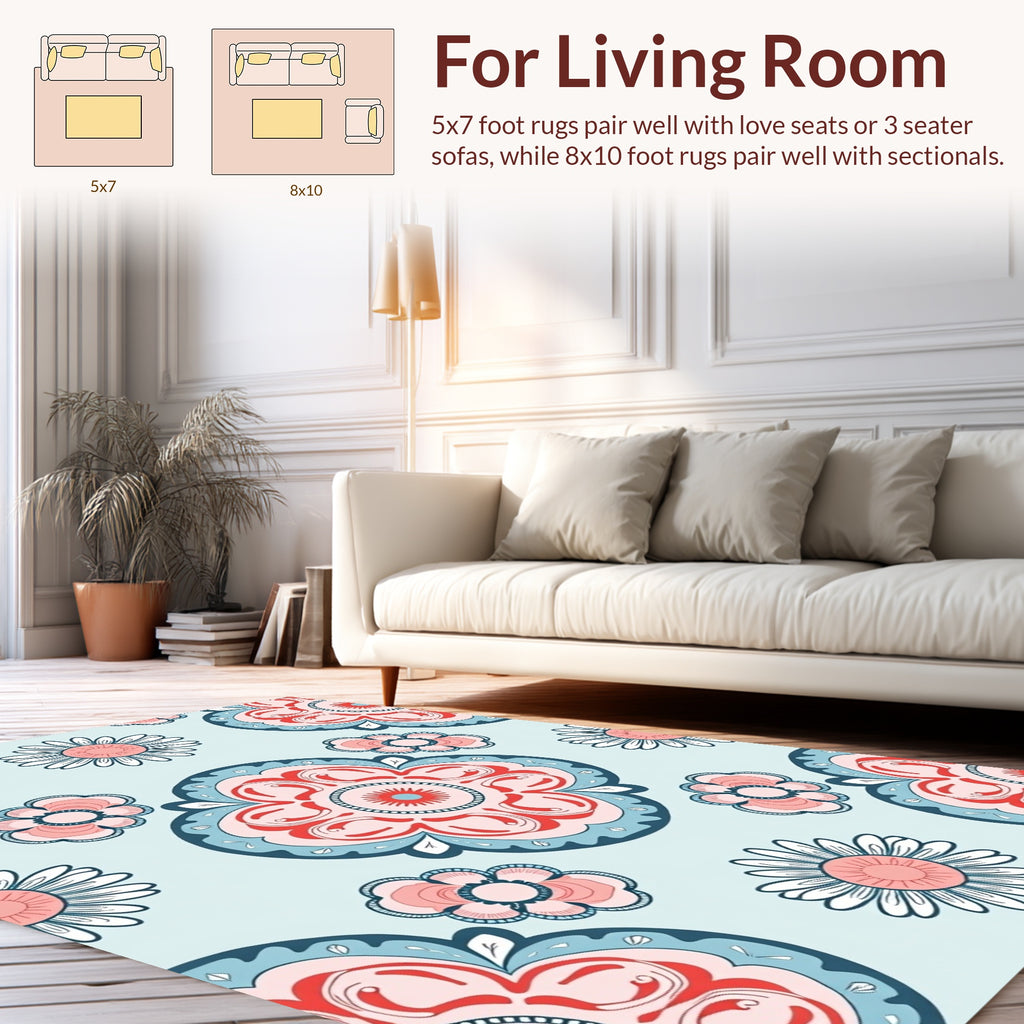 Vintage Floral Medallion Patterns Rug
