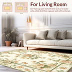 Classic Floral Vine Scroll Pattern Rug