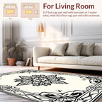 Ornate Floral Medallion Pattern Rug