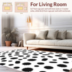 Abstract Spiky Star Pattern Rug