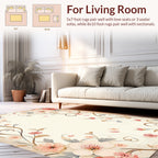 Elegant Floral Vine Garden Pattern Rug