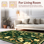 Art Nouveau Botanical Swirls Rug