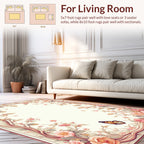 Floral Vine Pattern With Butterfly Accent Rug
