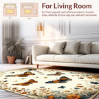 Nature Inspired Butterfly Beetle Design Rug