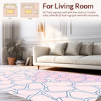 Soft Pink Irregular Pattern Rug
