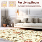 Vintage Floral Vine Pattern Rug