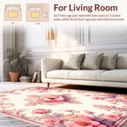 Elegant Floral Rococo Style Rug