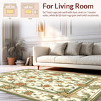 Ornate Floral Scrollwork Pattern Rug
